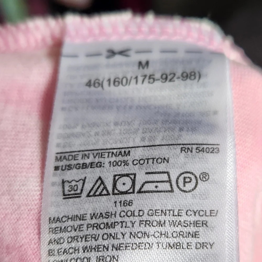 GAP Pink White Tie-Dye Midi Spaghetti Strap Babydoll Dress 100% Cotton PTP:18.5" - Picture 6 of 6